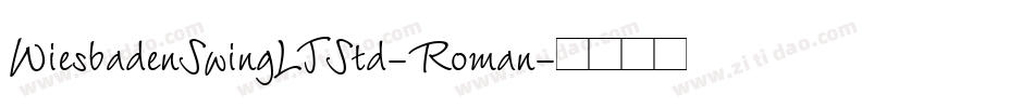 WiesbadenSwingLTStd-Roman字体转换