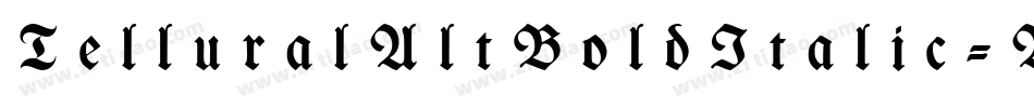 TelluralAltBoldItalic-AZ1L字体转换