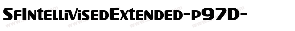 SfIntellivisedExtended-p97D字体转换