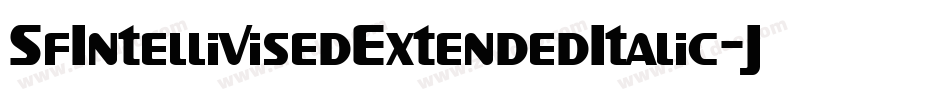 SfIntellivisedExtendedItalic-JWRK字体转换