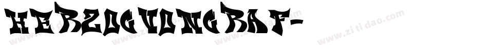 HERZOGVonGraf字体转换