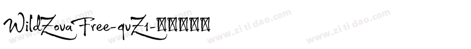 WildZovaFree-qvZ1字体转换