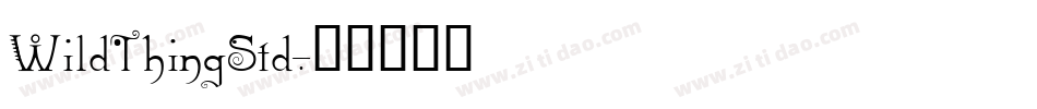 WildThingStd字体转换