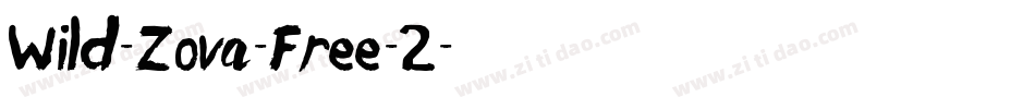 Wild-Zova-Free-2字体转换