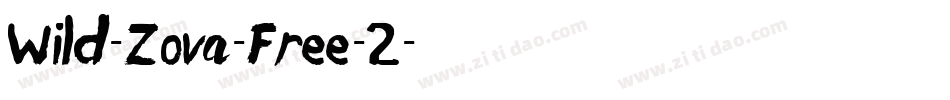 Wild-Zova-Free-2字体转换