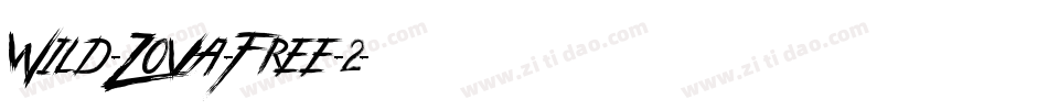 Wild-Zova-Free-2字体转换