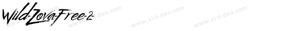 Wild-Zova-Free-2字体转换