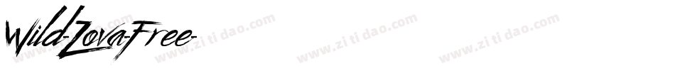 Wild-Zova-Free字体转换