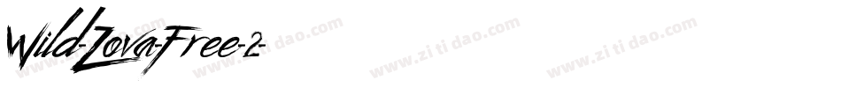 Wild-Zova-Free-2字体转换