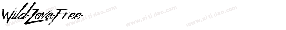 Wild-Zova-Free字体转换