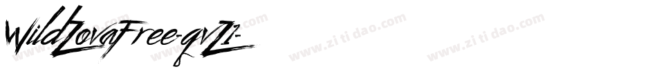 WildZovaFree-qvZ1字体转换
