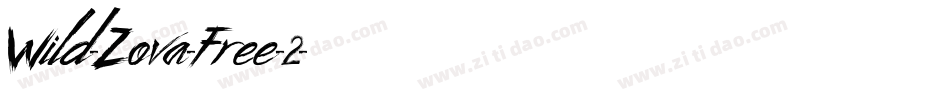 Wild-Zova-Free-2字体转换