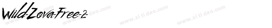 Wild-Zova-Free-2字体转换