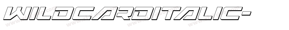 WildcardItalic字体转换