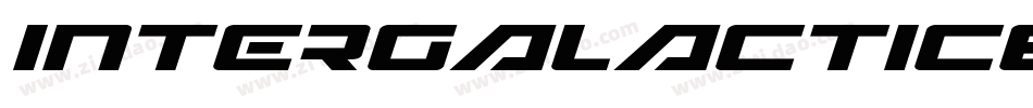 IntergalacticExpandedItalic-1WgB字体转换