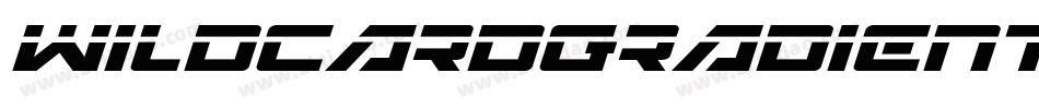 WildcardGradientItalic-1WeB字体转换