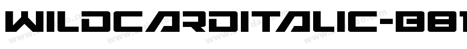 WildcardItalic-B818字体转换