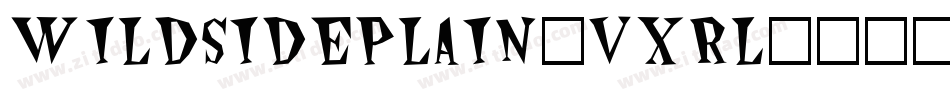 WildsidePlain-vXrL字体转换