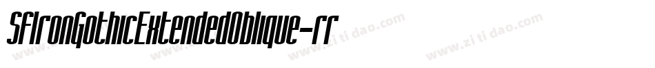 SfIronGothicExtendedOblique-rrgB字体转换