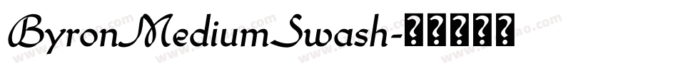ByronMediumSwash字体转换