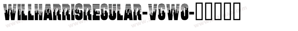 WillHarrisRegular-VGw0字体转换
