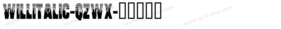 WillItalic-qZwx字体转换