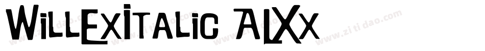 WillExItalic-ALXx字体转换