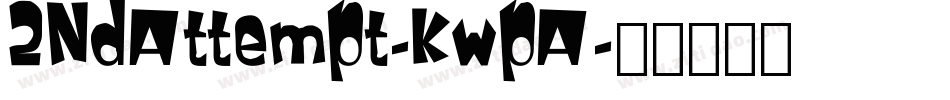 2NdAttempt-KwpA字体转换
