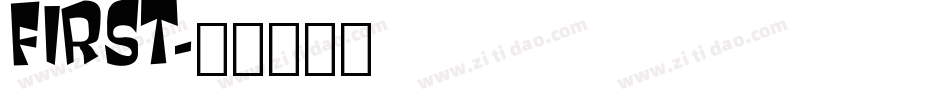 FIRST字体转换