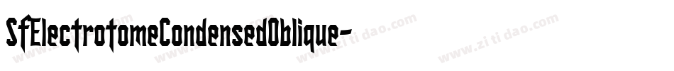 SfElectrotomeCondensedOblique-5aqv字体转换