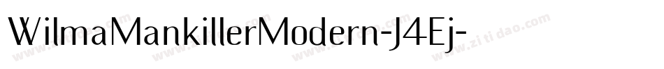 WilmaMankillerModern-J4Ej字体转换