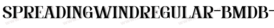 SpreadingWindRegular-BmDB字体转换