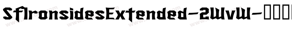 SfIronsidesExtended-2WvW字体转换 SfIronsidesExtended-2WvW字体转换