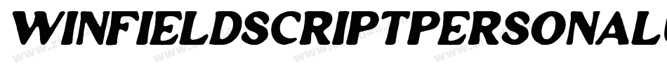 WinfieldScriptPersonalUse-BWBv5字体转换