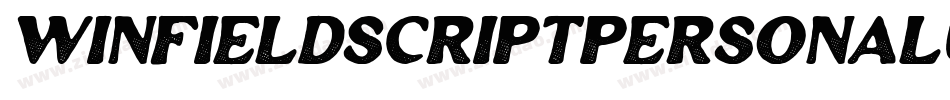 WinfieldScriptPersonalUse-BWBv5字体转换