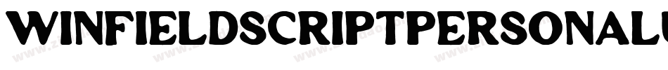WinfieldScriptPersonalUse-BWBv5字体转换