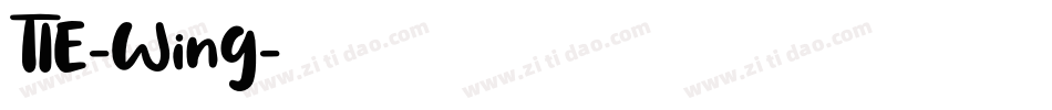 TIE-Wing字体转换