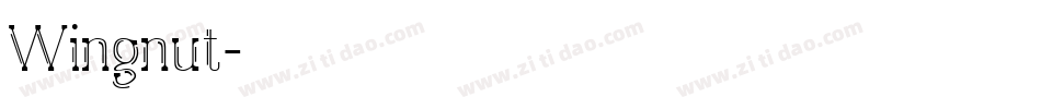 Wingnut字体转换