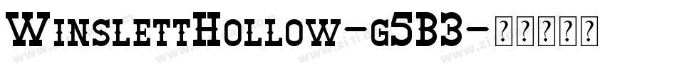 WinslettHollow-g5B3字体转换