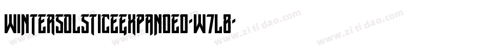 WinterSolsticeExpanded-w7l8字体转换 WinterSolsticeExpanded-w7l8字体转换