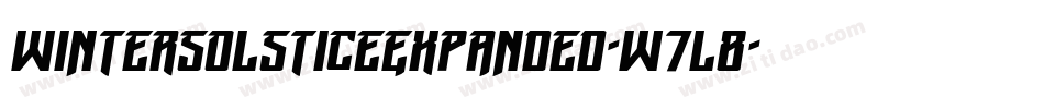WinterSolsticeExpanded-w7l8字体转换 WinterSolsticeExpanded-w7l8字体转换