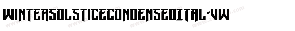 WinterSolsticeCondensedItal-vwg7字体转换 WinterSolsticeCondensedItal-vwg7字体转换