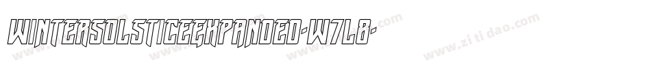 WinterSolsticeExpanded-w7l8字体转换 WinterSolsticeExpanded-w7l8字体转换