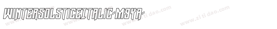 WinterSolsticeItalic-m9Ya字体转换 WinterSolsticeItalic-m9Ya字体转换