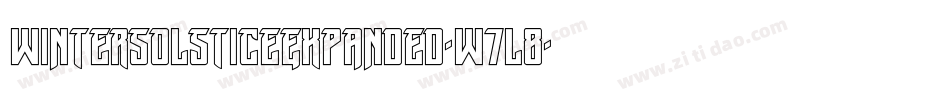 WinterSolsticeExpanded-w7l8字体转换 WinterSolsticeExpanded-w7l8字体转换