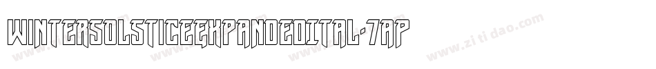 WinterSolsticeExpandedItal-7aPR字体转换
