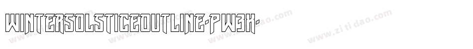 WinterSolsticeOutline-Pw3x字体转换