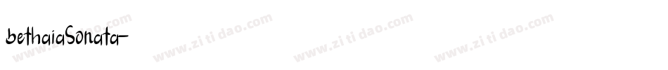 bethaiaSonata字体转换
