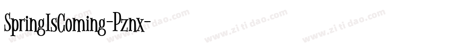 SpringIsComing-Pznx字体转换