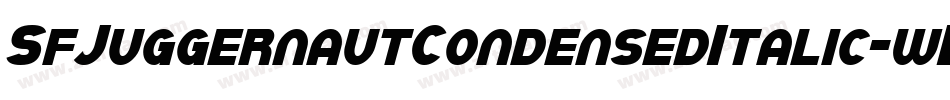 SfJuggernautCondensedItalic-wBo2字体转换 SfJuggernautCondensedItalic-wBo2字体转换